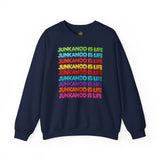Junkanoo Is Life Crewneck Sweatshirt — Colorful Bahamian Festival Pride Pullover