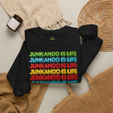 Junkanoo Is Life Crewneck Sweatshirt — Colorful Bahamian Festival Pride Pullover