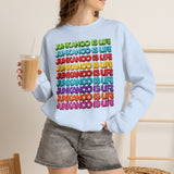 Junkanoo Is Life Crewneck Sweatshirt — Colorful Bahamian Festival Pride Pullover