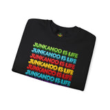Junkanoo Is Life Crewneck Sweatshirt — Colorful Bahamian Festival Pride Pullover